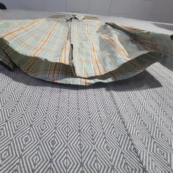 NWOT George Classic Multi-colored Long Sleeve Button Up kle Resistant Size Small - Picture 13 of 15